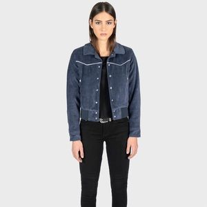 Straight to hell Blue velvet jacket XS